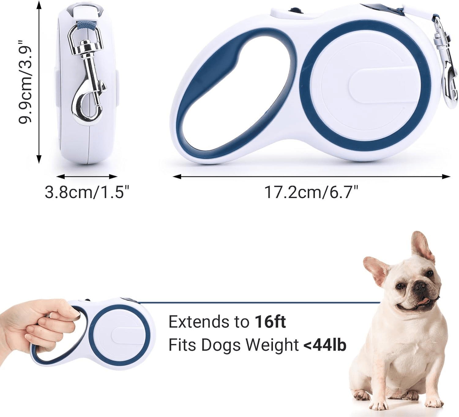 No-Pull Dog Harness & Leash Set - Reflective Padded Vest for S/M/L Dogs, Breathable Mesh with Control Handle for Walking/Running
