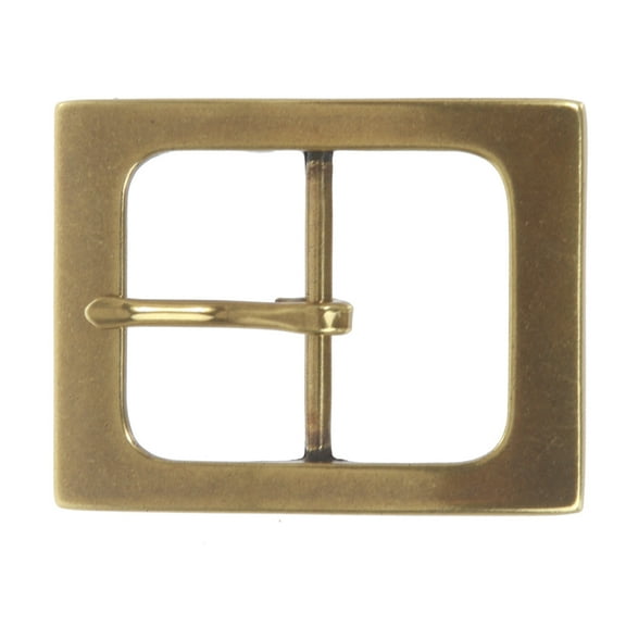 1 1/2" (38 mm) Nickel Free Single Prong Center Bar Rectangular Belt Buckle