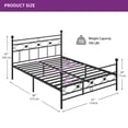thumbnail image 7 of DWVO Queen Platform Metal Bed Frame with Headboard and Footboard, No Box Spring Needed, 7 of 7