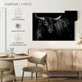 thumbnail image 5 of Elephant Stock Brindle Rodeo Bull Wall Art - Horizontal Canvas Wall Art - Living Room Wall Decor - Animal Canvas - Black And Gray Decor By Julie Chapman - 36" x 24", 5 of 8
