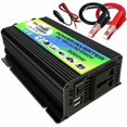 thumbnail image 1 of Inversor de onda sinusoidal modificada Convertidor de potencia de alta frecuencia de 3000 W Convertidor de cargador de automóvil de CC de 12 V a CA de 220 V con clips de batería de puerto USB dual de, 1 of 1