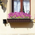 thumbnail image 5 of 12 Bundles Artificial Flowers Outdoor UV Resistant Fake Flowers No Fade Faux Plants Garden Porch Window Box Decorating, Purple, 5 of 10