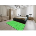 thumbnail image 5 of Ahgly Company Machine Washable Indoor Rectangle Transitional Lime Green Area Rugs, 6' x 9', 5 of 7