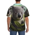 thumbnail image 3 of Kdxio Men's Hawaiian Shirt for Men Short Sleeve Shirt Daisy Koala Summer Casual Holiday Beach Button Down T-Shirts, 3 of 5