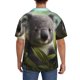 thumbnail image 3 of Balery Daisy Koala Camisa Casual de Manga Corta con Botones para Hombre, Texturizada, Estilo Cubano, para Playa, Verano-XX-Large, 3 of 5