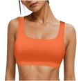 thumbnail image 3 of ZJXFGS Clearance High Impact Sports Bras for Women Racerback Running Bra Sports Bras For Women Yoga Top Wireless Camisole Orange 2XL, 3 of 9