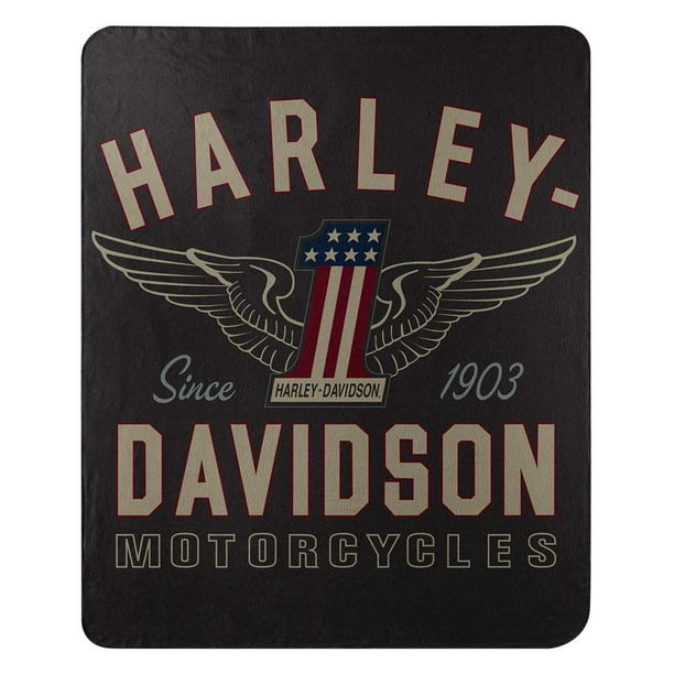 vintage harley davidson blanket