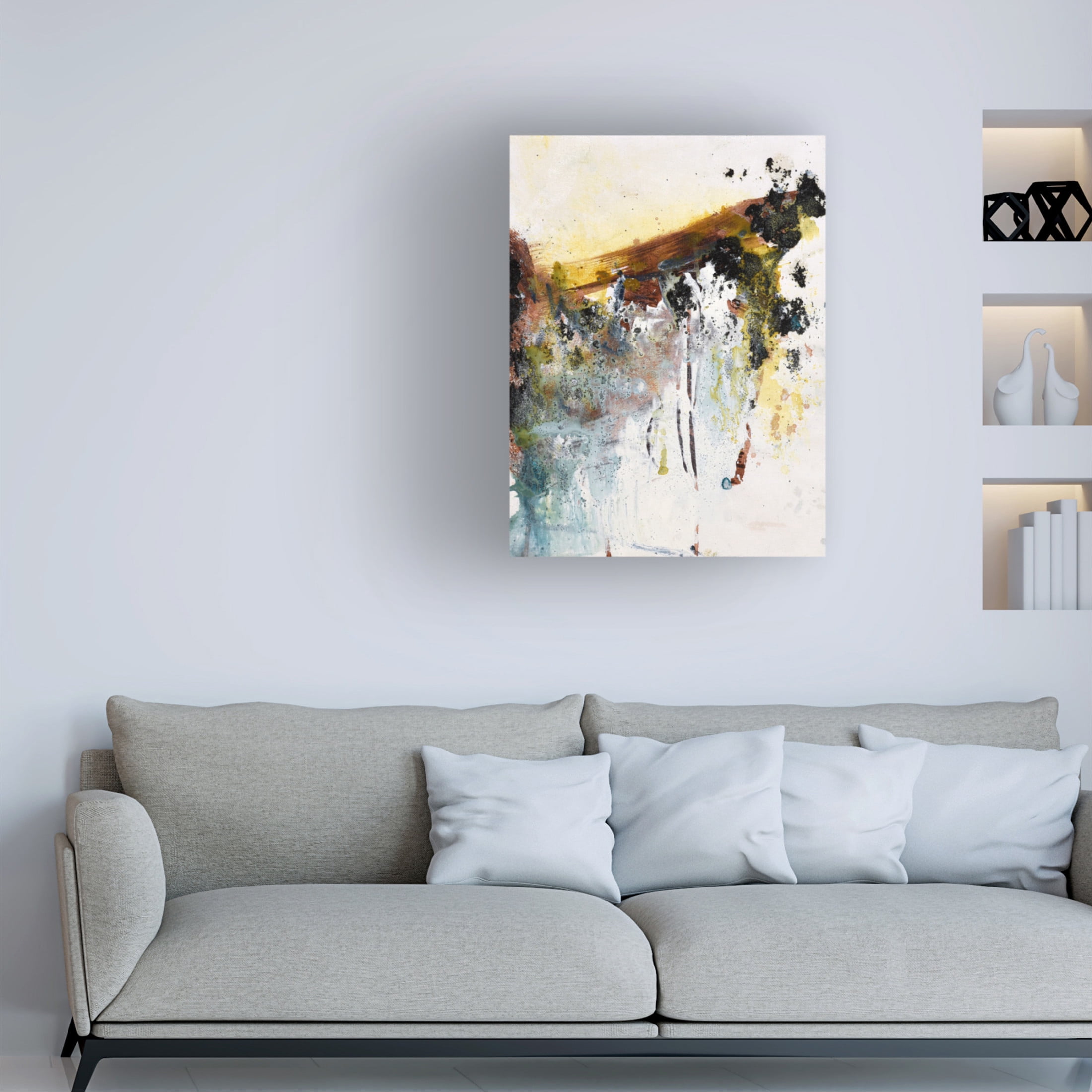 Canvas Wall Art - Deb Chaney 'Belcarra' Wall Art for Living Room, Bedroom, or Office Décor by Trademark Fine Art - 24 x 32 Inches