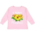 thumbnail image 3 of Inktastic I Love Hawaii Hibiscus Flowers Boys or Girls Long Sleeve Toddler T-Shirt, 3 of 5