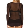 thumbnail image 4 of Women's Only Hearts 42758 Tulle Long Sleeve Crew Neck Tee (Black P/S), 4 of 4