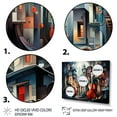 thumbnail image 3 of Designart "Musical Forms in Cubism II" Cubism Metal Wall Décor Set, 3 of 5