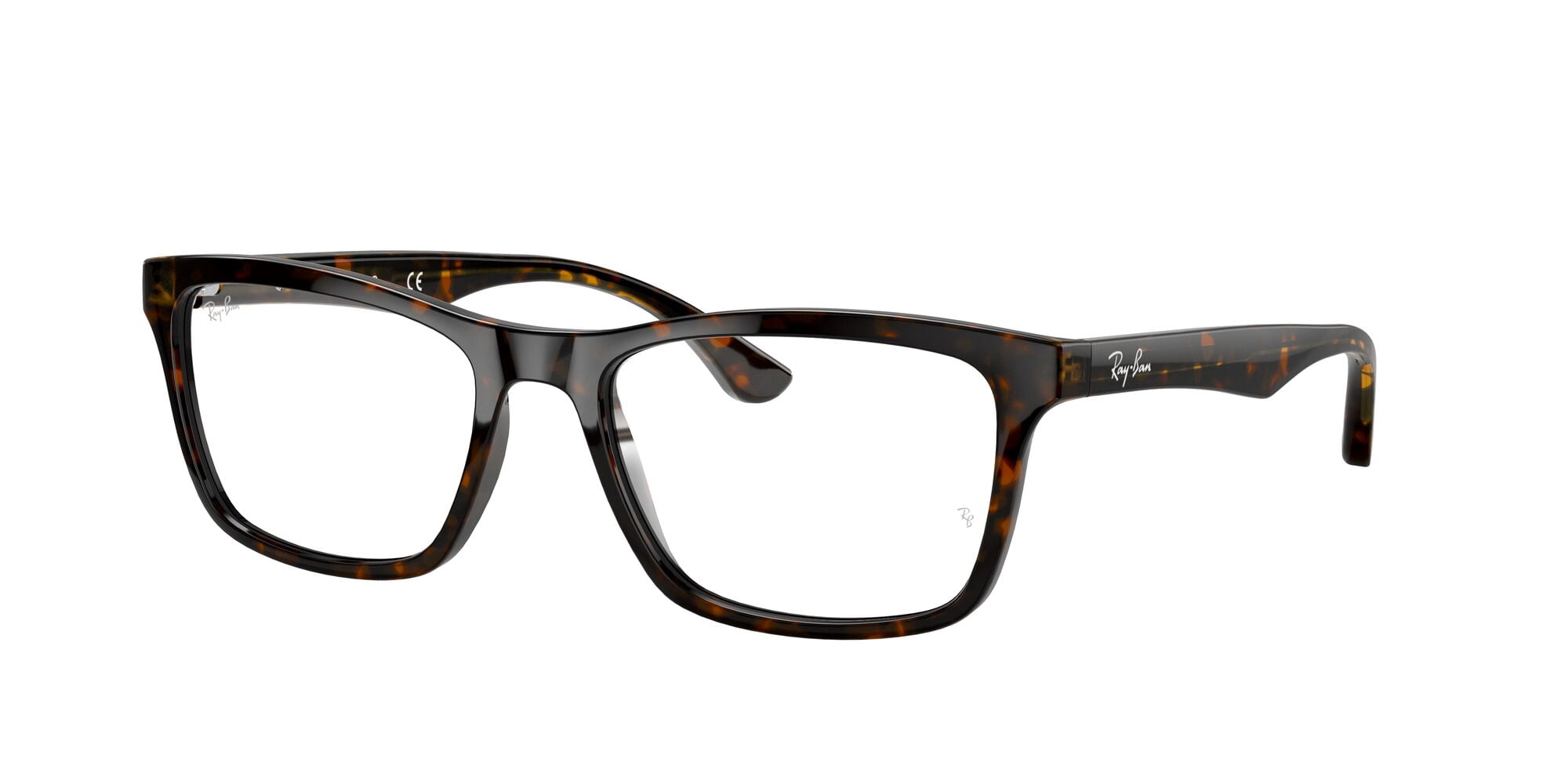 Ray-Ban RB5279 Optics Glasses, Prescription Eyeglasses with Case, Demo Lens/Dark Havana, Size 57