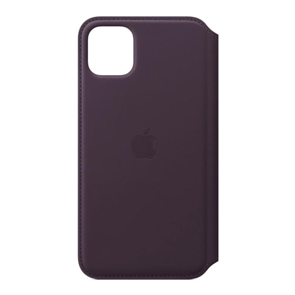 Funda para iPhone 11 Pro Max Apple Piel Folio Morado Berenjena