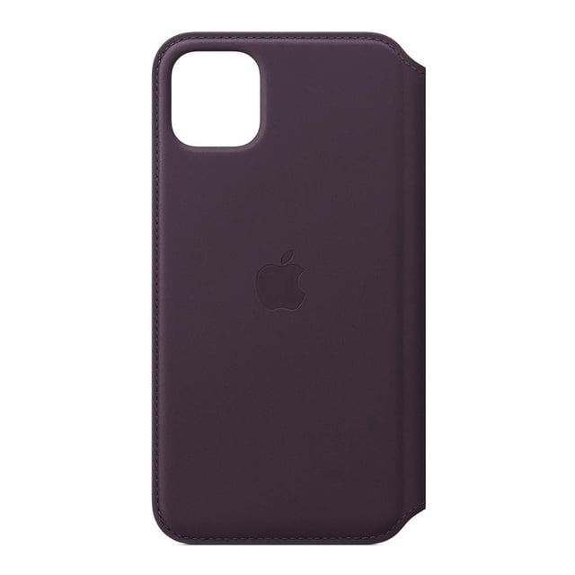 Funda para iPhone 11 Pro Max Apple Piel Folio Morado Berenjena