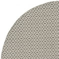 thumbnail image 5 of SAFAVIEH Montauk Corrine Geometric Cotton Area Rug, Ivory/Grey, 6' x 6' Round, 5 of 6
