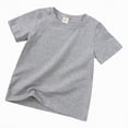 thumbnail image 2 of HCNTES Toddler Girls T-Shirt Plain Short Sleeve Tees Classic Girls Top for Active Play, 2 of 4