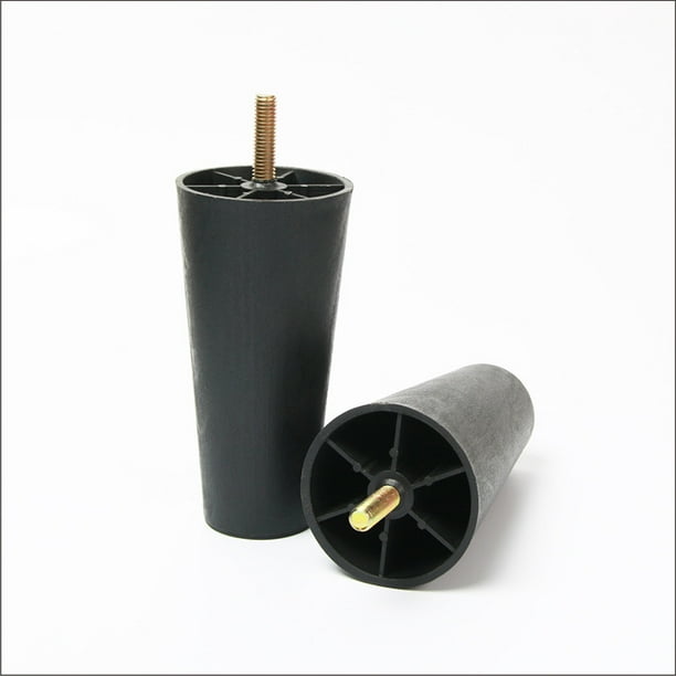 Paquete de 8 patas de plástico para muebles de 4,7 pulgadas, patas de sofá y silla, patas de muebles de repuesto para proyectos de bricolaje, sofás, mesas de café, tocadores, camas
