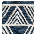 thumbnail image 3 of SAFAVIEH Micro-Loop Crispin Geometric Chevron Wool Runner Rug, Navy/Ivory, 2'3" x 7', 3 of 5