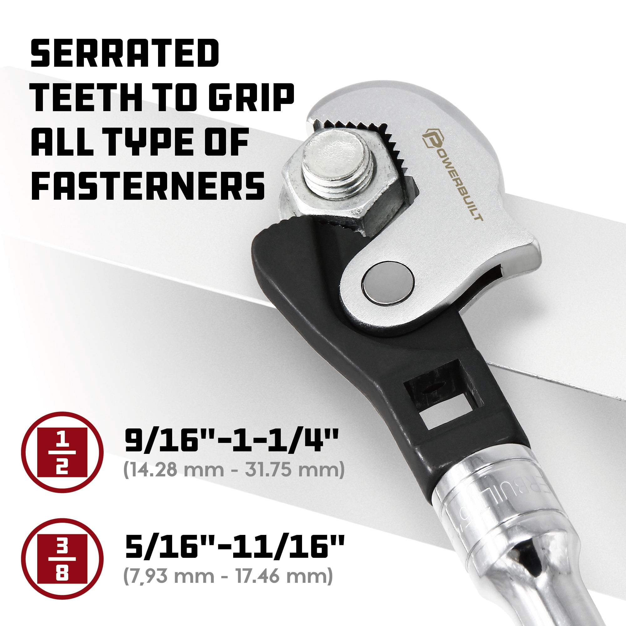 Powerbuilt 2 Piece Spring Crowfoot Wrench Set - 240274