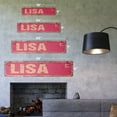 thumbnail image 2 of LISA Vintage Aluminum Street Sign Childrens Name Room Metal Sign rustic metal tin | Indoor/Outdoor |  18" Wide, 2 of 4
