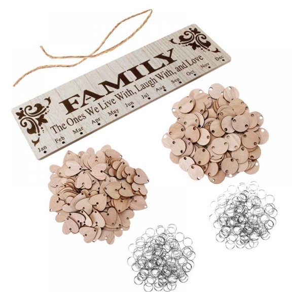 Birthday Gifts Family Birthday Board Wall Wooden Calendar Home Decoration