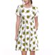 thumbnail image 1 of Easygdp Cute Little Bee para Vestido Transpirable de Mujer, Vestido Suelto de Manga Corta con Pliegues y Bolsillos para el Verano, 1 of 6