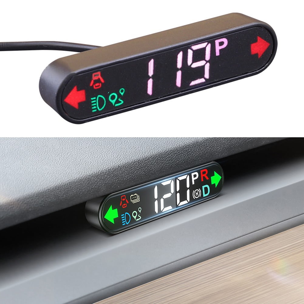 WHY-YUE Head-up Display T17 Head Up Display Auto Display Smart  Car HUD Gauge Speed Indicator Light Prompt Safety Alarm Driving Time for  Model 3 : Electronics
