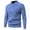 Blue, variant on Men's Mock Neck Sweater Long Sleeve Ribbed Knit Slim Fit Casual Pullover Top