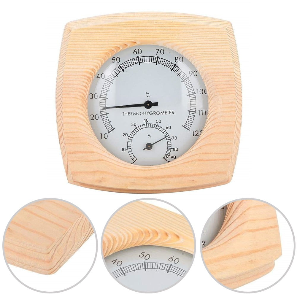 Ana Wooden Sauna Humidity Thermometer Sauna Temperature Resistant Accessories
