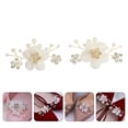 thumbnail image 2 of SHISUYAN 1Pair Bridal Shoe Buckles Flower Pattern Shoe Buckles Wedding Shoe Accessories, 2 of 8