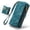Green, variant on TECH CIRCLE 2-in-1 Magnetic Phone Case with Wrist Strap for iPhone 17 Pro (2025), Detachable Flip Wallet Case with 8 Card Slots, Zipper Pocket, Stand, Protective Slim Magnetic Back Cover, Green