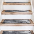 thumbnail image 4 of World Rug Gallery Distressed Abstract Non-Slip Stair Treads (Set of 13) 8.6" x 26" Gray, 4 of 5