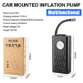 thumbnail image 4 of Portable Tire Inflator Pump Wireless USB Rechargeable Car Air Pump | Fast Inflation | 30L/Min | Automatic Shutoff | Overheat Protection | Compact for Cars SUVs Bikes | 23cm Tube | 80W | ABS, 4 of 9