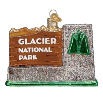 Old World Christmas Ornaments: State Parks Glass Blown Ornaments for Christmas Tree, Glacier National
