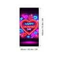 thumbnail image 3 of Large Valentines-Day Door Cover 6x2.9 Ft Happy Valentine's Day Banner Decorations Romantic Hearts Love Hanging Background for Indoor Outdoor Valentines Day Home Door Banner Party Supplies, 3 of 7