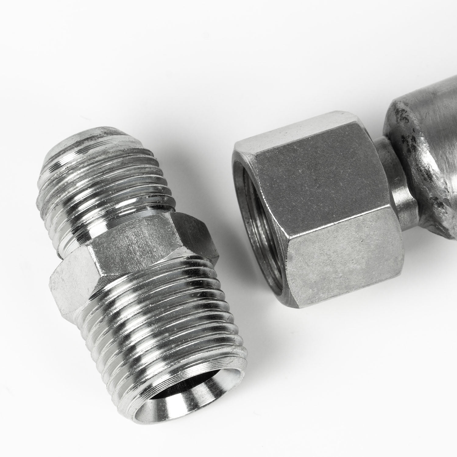 1/2" x 24" Stainless Steel Compressed Air Line Metal Flex Hose with NPT Adapters