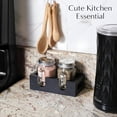 thumbnail image 2 of CB Accessories Mason Jar Salt and Pepper Shakers Set with Wood Caddy (Black), 2 of 5