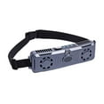 thumbnail image 2 of Ventilador de cintura con cinturón ajustable 4 velocidades portátiles 20x5.6 cm con motores sin escobillas USB recargable 2 ventilaciones de aire para Gris, 2 of 8
