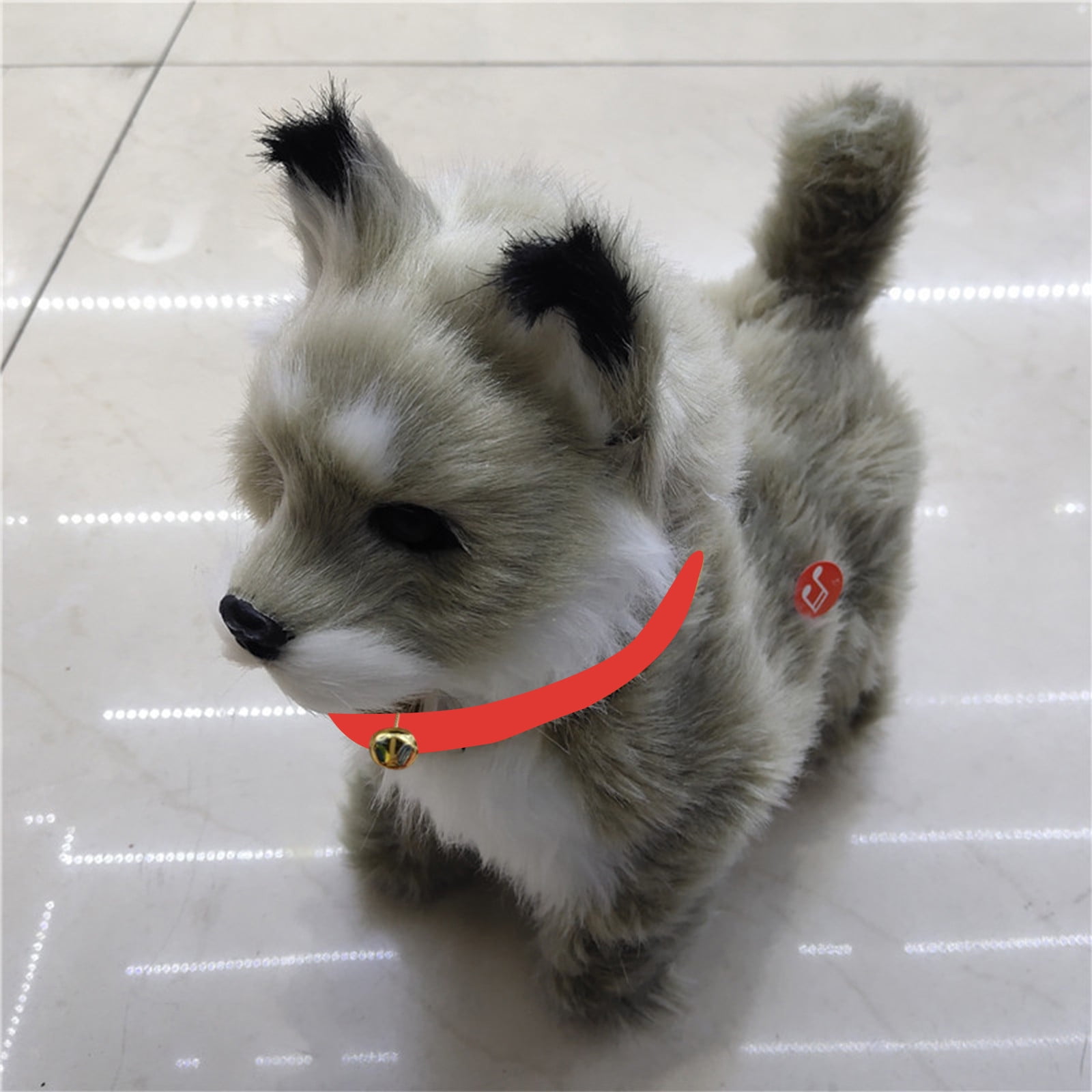 Twfbrm Touching Control Electronic Plush Puppy Dog Toy, Fun Interactive Toddler Toys,Walks,Barks,Lie,Dress Up Realistic Stuffed Animal Dog, Christmas Gift for Girl Boy Age 3-6 Yrs on Clearance-Gray