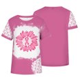 thumbnail image 4 of TIMIFIS Breast Cancer Awareness Pink Ribbon T-Shirt for Women Breast Cancer Shirts Causal Round Neck Printing Blouse Short Sleeve T-Shirt Summer Tops - Fall/Winter, 4 of 4
