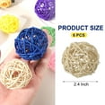 thumbnail image 2 of Uxcell 6 Pcs Bolas de Mimbre de Ratan de 2.4 Pulgadas para Relleno de Jarrones para Bodas, Fiestas y Decoración del Hogar, Madera, 2 of 5