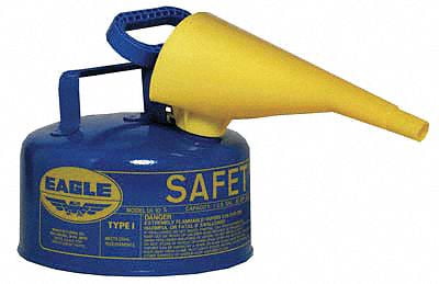 Eagle UI50FSB Type I Safety Can 5 Gal Blue for sale online 