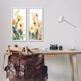 thumbnail image 3 of Stupell Industries Yellow Spring Flowers Botanical & Floral Painting White Framed Art Print Wall Art, 10 x 24, Set of 2, 3 of 10