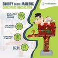 thumbnail image 2 of ProductWorks Peanuts Snoopy on The Mailbox Prelit Christmas Yard Decoration, 2 of 9