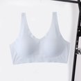 thumbnail image 4 of Litie Women Solid Color U Neck Seamless Padded Sports Bra Vest, 4 of 6