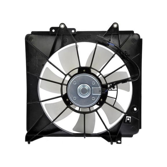 A/C Condenser Fan Assembly - Compatible with 2009 - 2014 Honda Fit 2010 2011 2012 2013