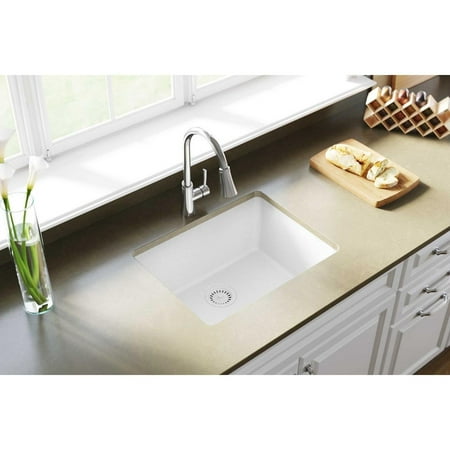 kitchen sink undermount bowl elkay single quartz classic rectangular colors