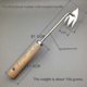 thumbnail image 4 of Weed Puller Crack Weeder Weed Remover Tool For Yard Hoe Gardening Tools Stainless Steel One-piece Molding, 4 of 5