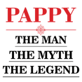 thumbnail image 3 of CafePress - Pappy – The Man The Myth The Legend T Shirt - Men's Classic Cotton T-Shirts, 3 of 3