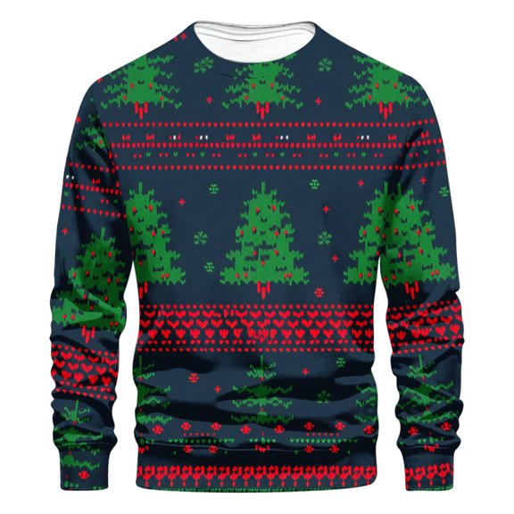 JXMVOJ Men's Crewneck Sweatshirts Soild Color Texture Long Sleeve Casual Pullover Shirt Men Casual Fashion Round Neck Print Pullover Long Sleeve Tops Sweatshirt Long Sleeve Round-Neck Blouses Shirts